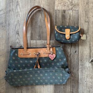 Dooney & Bourke Multicolor Monogram Shoulder Bag Set